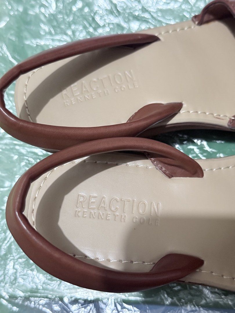 Brown Sandals Reaction by Kenneth Cole (Category: Flats & Sandals) located in Mandaluyong City. Submitted by sandarah (Listing ID 1460870050, Image 2). Description: -Brown wedge sandals -Sling back .