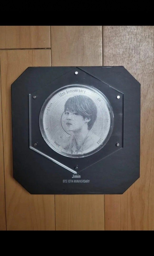 BTS 10th Anniversary Jimin Medal (Category: K-Wave Merchandise) located in Taguig. Submitted by albumshop (Listing ID 1460857800, Image 1). Description: DOP: Payo ETA: 4-5 weeks All items we sell are sourced directly from the Bunjang site in Korea. Unless stated as “onhand,” all items are still located in Korea. Please note that we require a sure buyer first before the item will be transferred and shipped to the Philippines. Prices may vary even 