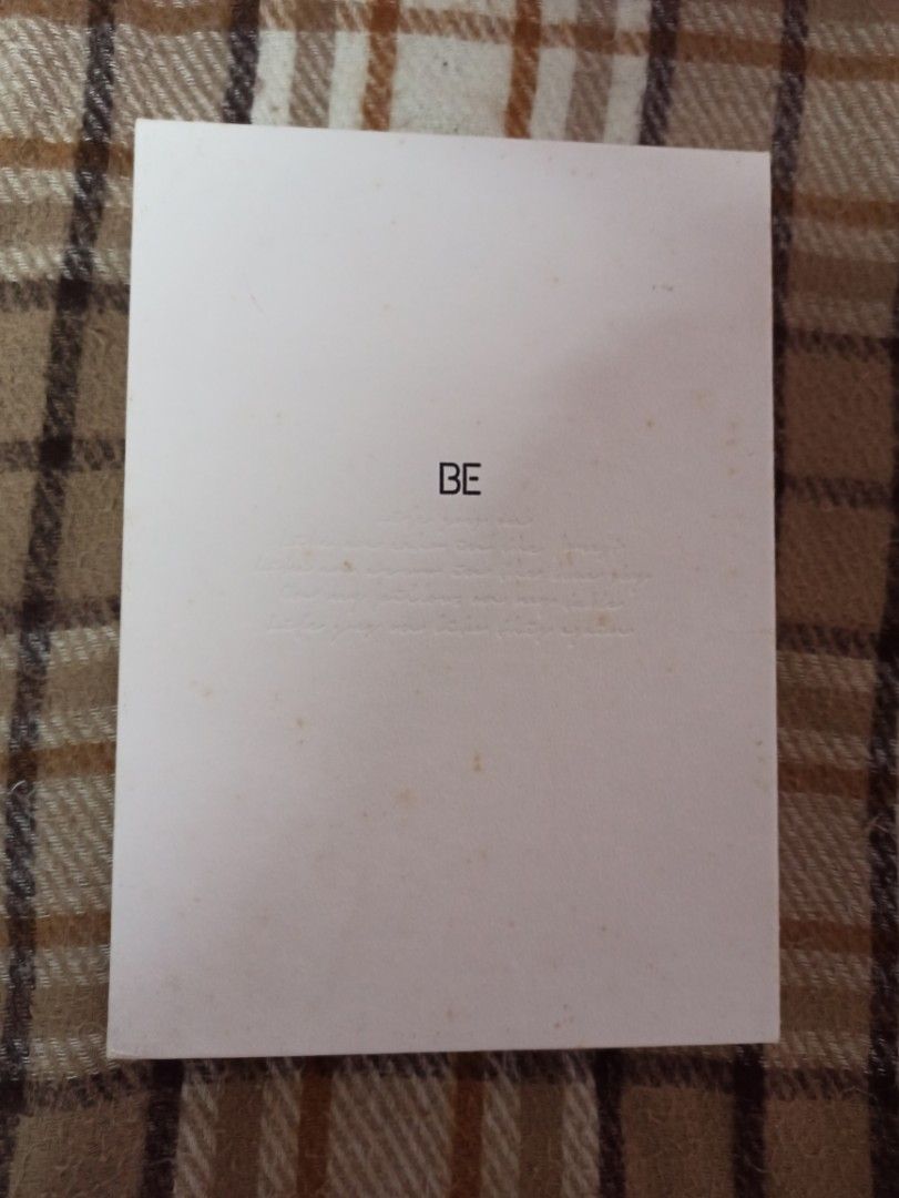 BTS BE Album Deluxe Edition (Category: CDs & DVDs) located in Quezon City. Submitted by jannahbanana21 (Listing ID 1460893615, Image 1). Description: Album Inclusions: - 1 CD - 2 Photobooks - 8 Photocards - 7 Postcards - 1 Polaroid - 1 Poster - 1 Photo Frame - Lyric Poster.