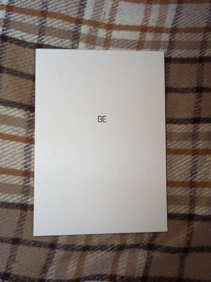 BTS BE Essential Edition Album Photobook CD (Category: K-Wave Merchandise) located in Quezon City. Submitted by jannahbanana21 (Listing ID 1460904997, Image 3). Description: Album Inclusions: - 1 CD - 1 Photobook - 9 Photocards - 1 Poster.