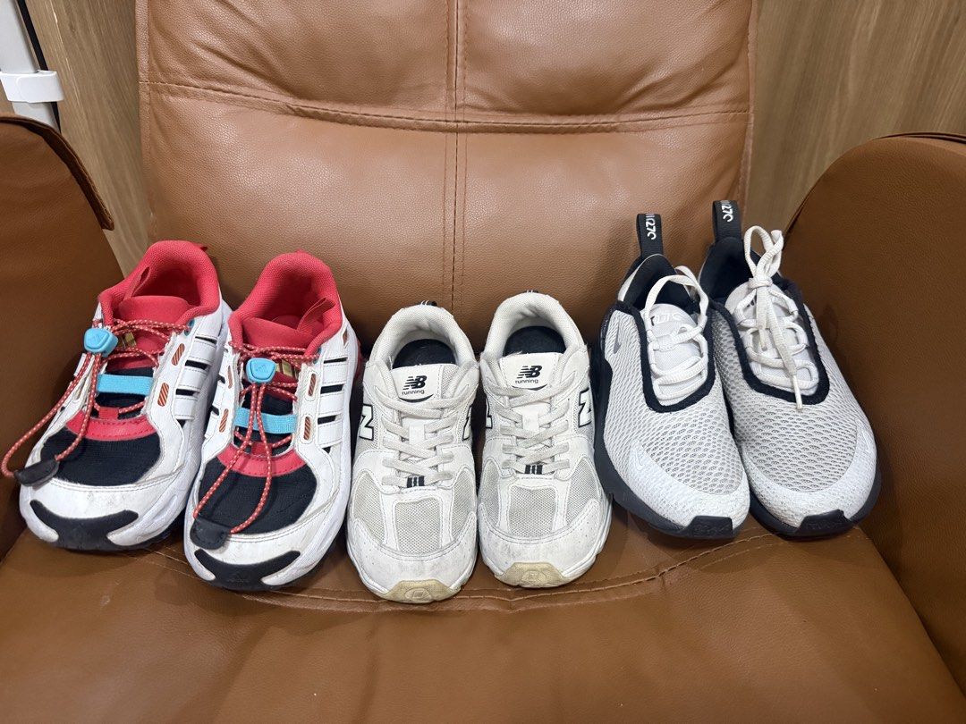 BUNDLE: Adidas, New Balance, Nike FOR KIDS (Category: Babies & Kids Fashion) located in Rizal. Submitted by caintarizal2024 (Listing ID 1460738281, Image 1). Description: BUNDLE CODE 5 Adidas US 13K New Balance US 12 Nike US 12.5C Already packed na po siya and ready to ship. Hindi ko na rin po siya mapipicturan ulit kasi naka-pack na po. Thank you for understanding! 😊.