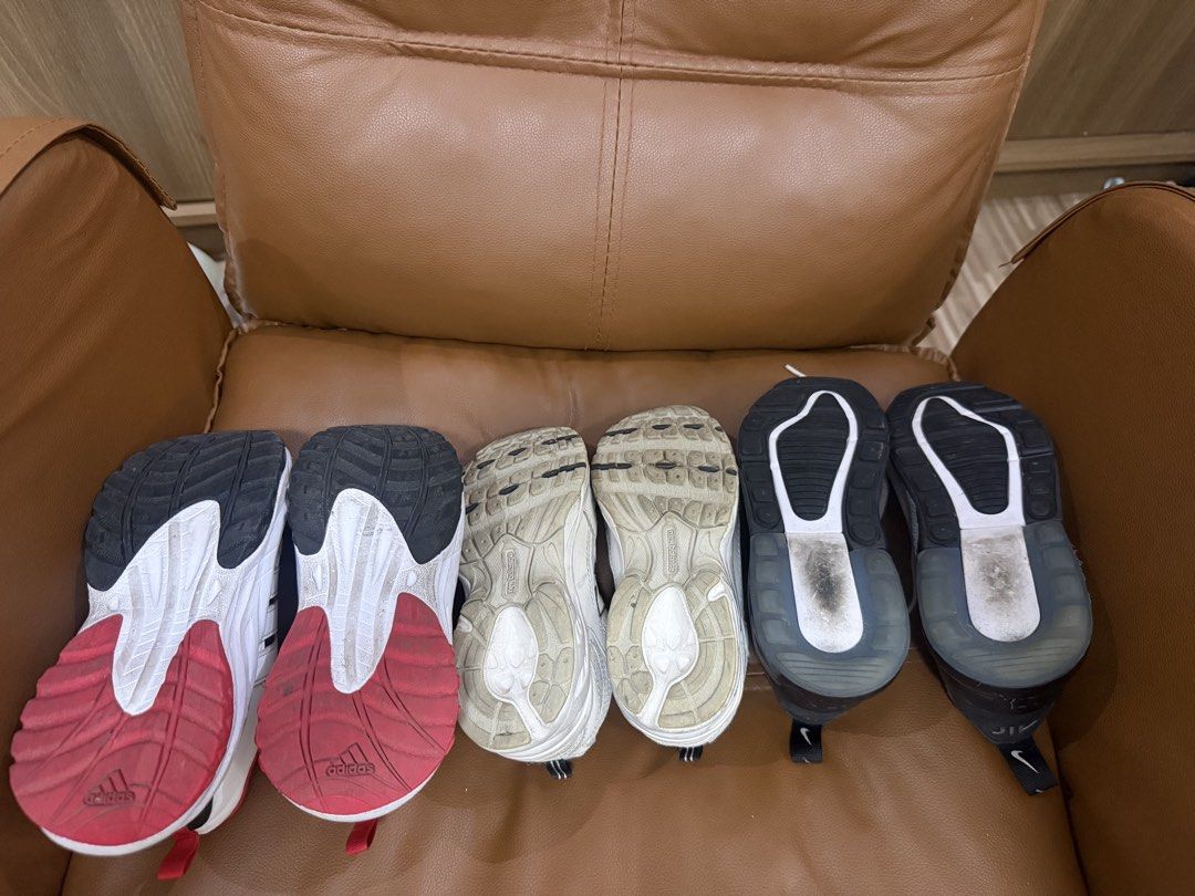BUNDLE: Adidas, New Balance, Nike FOR KIDS (Category: Babies & Kids Fashion) located in Rizal. Submitted by caintarizal2024 (Listing ID 1460738281, Image 3). Description: BUNDLE CODE 5 Adidas US 13K New Balance US 12 Nike US 12.5C Already packed na po siya and ready to ship. Hindi ko na rin po siya mapipicturan ulit kasi naka-pack na po. Thank you for understanding! 😊.