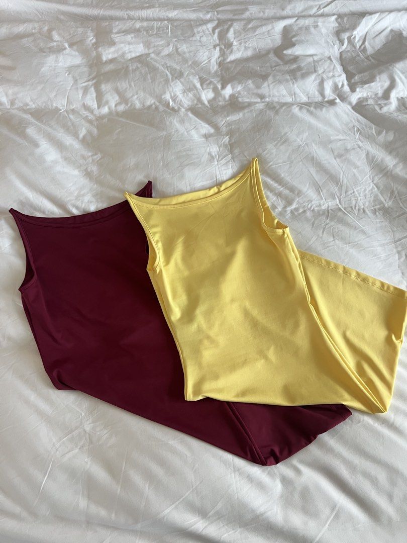 BUNDLE MINI DRESS ₱800 (Category: Dresses) located in Makati City. Submitted by leiralou (Listing ID 1460793996, Image 2). Description: Super sexy mini dress 🥰 - Burgundy only used once for new year - Yellow is brand new.