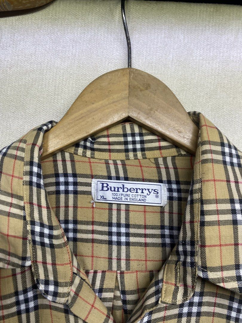 Burberry - Vintage Plaid Button down (Category: Luxury Apparel) located in Valenzuela. Submitted by rektasource.ph (Listing ID 1460858189, Image 3). Description: Burberry - Vintage Nova Plaid Button down Length: 28.5 Armpit to armpit: 23.