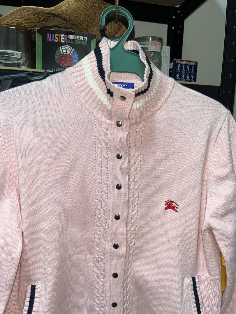 Burberry Blue Label Knitted Jacket (Category: Luxury Apparel) located in Calapan. Submitted by axlefinestpicks (Listing ID 1460787081, Image 2). Description: Great condition. Made in Japan. Fits medium to semi-large women’s. Gcash payment. J&T Shipping nationwide..