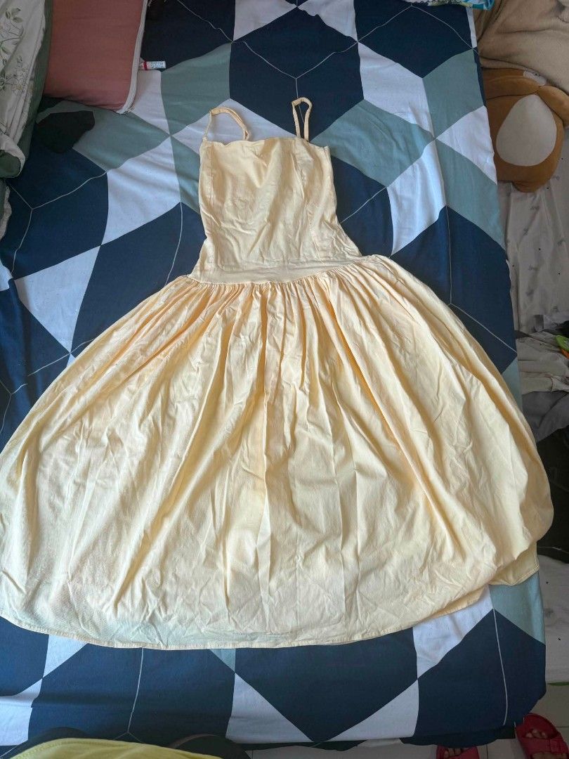 BUTTER LONG DRESS (Category: Dresses) located in Manila. Submitted by jhafinds_fashion (Listing ID 1460801451, Image 2). Description: SAY HELLO TO YOUR NEW FAVORITE DRESS!* Looking for a cute, classy, and effortless look? ✨ This Yellow Butter Long Dress from TikTok Finds is up for grabs! 🌼 👗 **Fits L–XL** ✨ Never used — Good as New 🌼 Gorgeous Yellow Butter* shade 💛 Perfect for dates, events, outings, or even your next OOTD! 📌 Selling because