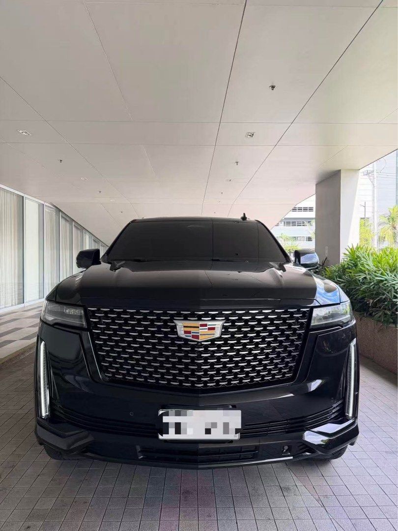 Cadillac Escalade ESV Auto (Category: Used Cars) located in Manila. Submitted by nexcarsph (Listing ID 1460729072, Image 1). Description: 2023 Cadillac Escalade ESV - 13k kms - complete keys and papers - very fresh like new - no issues - with r26 mags and tires ( stock mags still here) 7.780m negotiable for sure buyer.