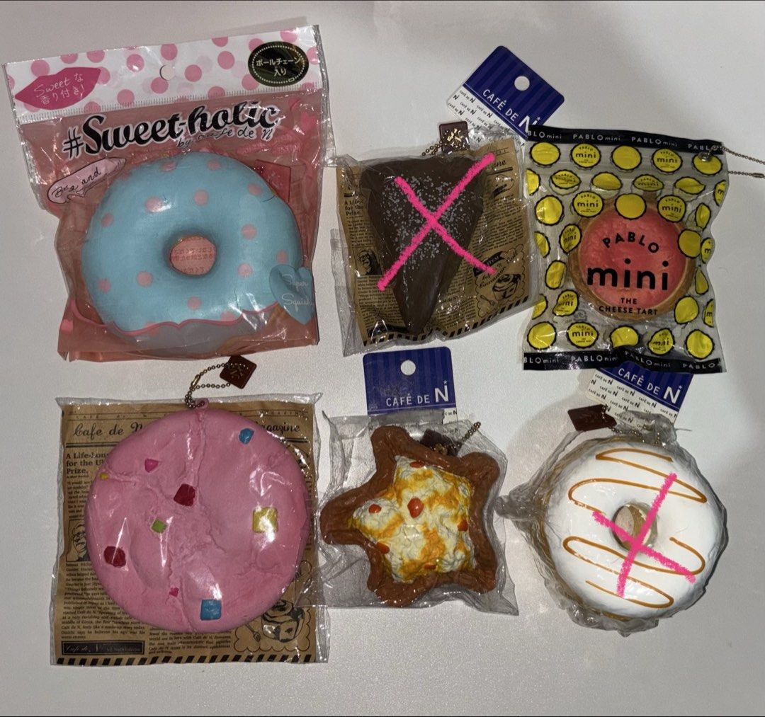 Cafe de n squishy (Category: Designer & Blind Box Toys) located in Calamba. Submitted by edenkazu (Listing ID 1460465838, Image 1). Description: dm for price if interested manage expectations since these are old squishies .