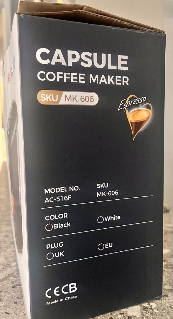 Cafelffe Capsule Coffee Maker (Nespresso, Dolce Gusto, Keurig) (Category: Coffee Machines & Makers) located in Manila. Submitted by ahg911 (Listing ID 1460803486, Image 3). Description: Never used Never opened 220v Company gift.