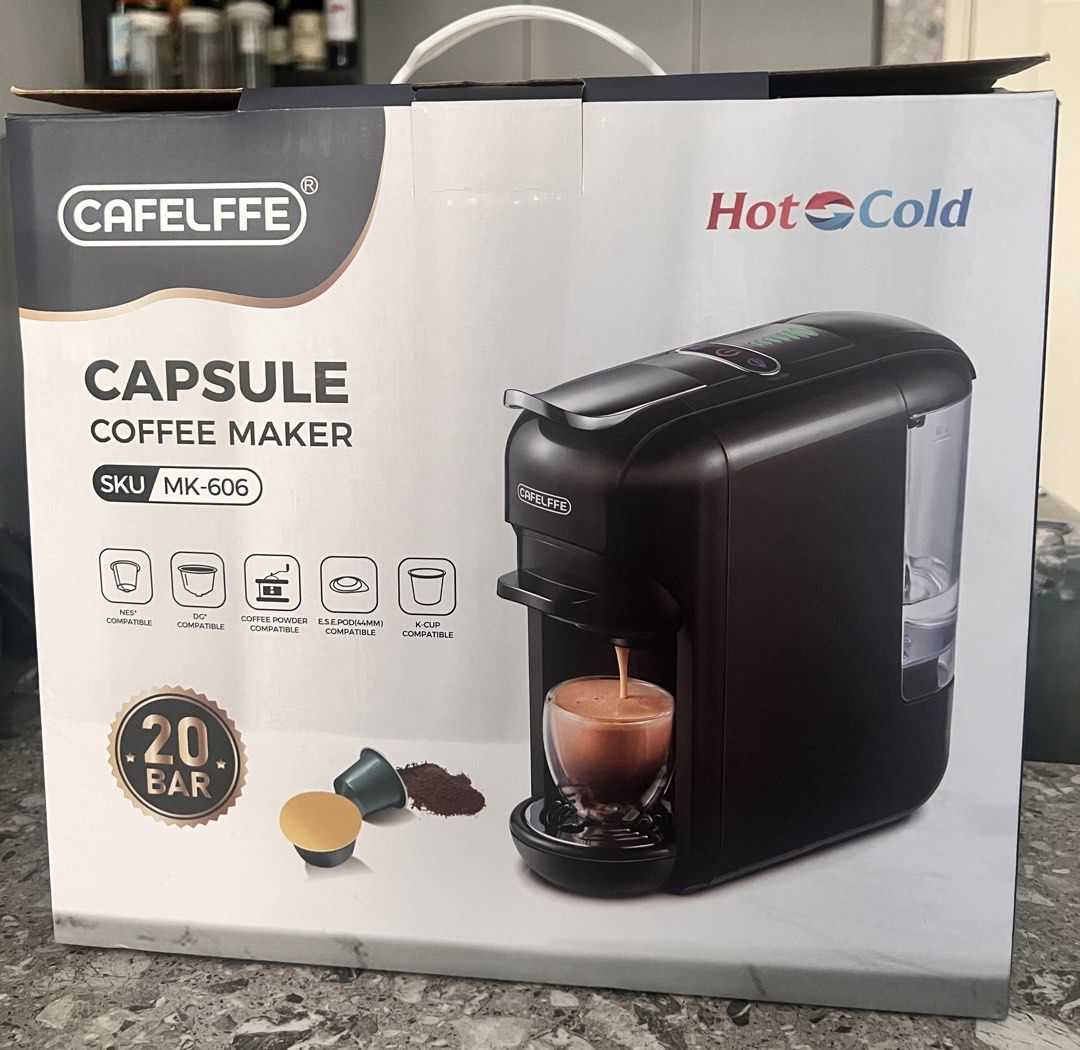 Cafelffe Capsule Coffee Maker (Nespresso, Dolce Gusto, Keurig) (Category: Coffee Machines & Makers) located in Manila. Submitted by ahg911 (Listing ID 1460803486, Image 2). Description: Never used Never opened 220v Company gift.