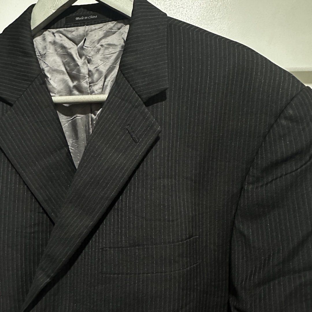 Calvin Klein Pinstripe Blazer Coat Black (Category: Coats, Jackets and Outerwear) located in Makati City. Submitted by hdn.rck (Listing ID 1460763858, Image 2). Description: .