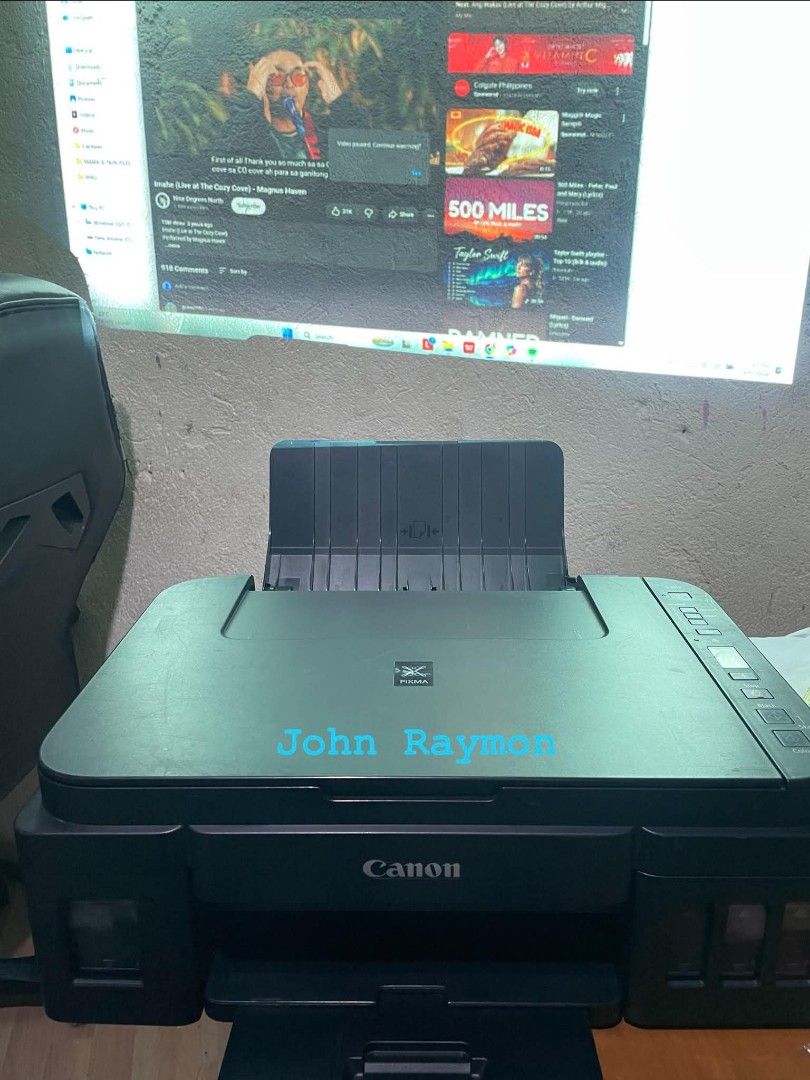 Canon g3010 (Category: Printers, Scanners & Copiers) located in Manila. Submitted by johnraymon.2808 (Listing ID 1460828625, Image 1). Description: CANON G3010 3in1 Printer ‎🩵 PRICE: 4,000 /4k ‎🩵 Wireless ‎🩵 Print - Short, A4, Long ‎🩵 Scan - Short, A4 ‎🩵 Photocopy - Short, A4 ‎Other features : ‎🩵 Borderless Printing ‎🩵 Refillable Ink Tank System ‎🩵 Dye Ink ‎Inclusion : ‎🩵 Powercord ‎🩵 USB Cord ‎🩵 May ink pa na nakalagay ‎ ‎🩵No issue. 