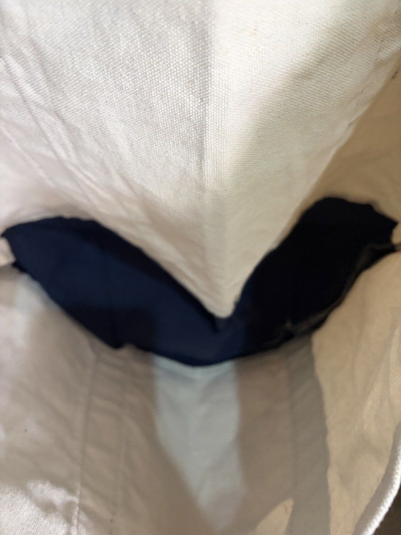 Canvas tote with navy blue piping (Category: Tote Bags) located in Manila. Submitted by urbanwear (Listing ID 1460765772, Image 2). Description: .