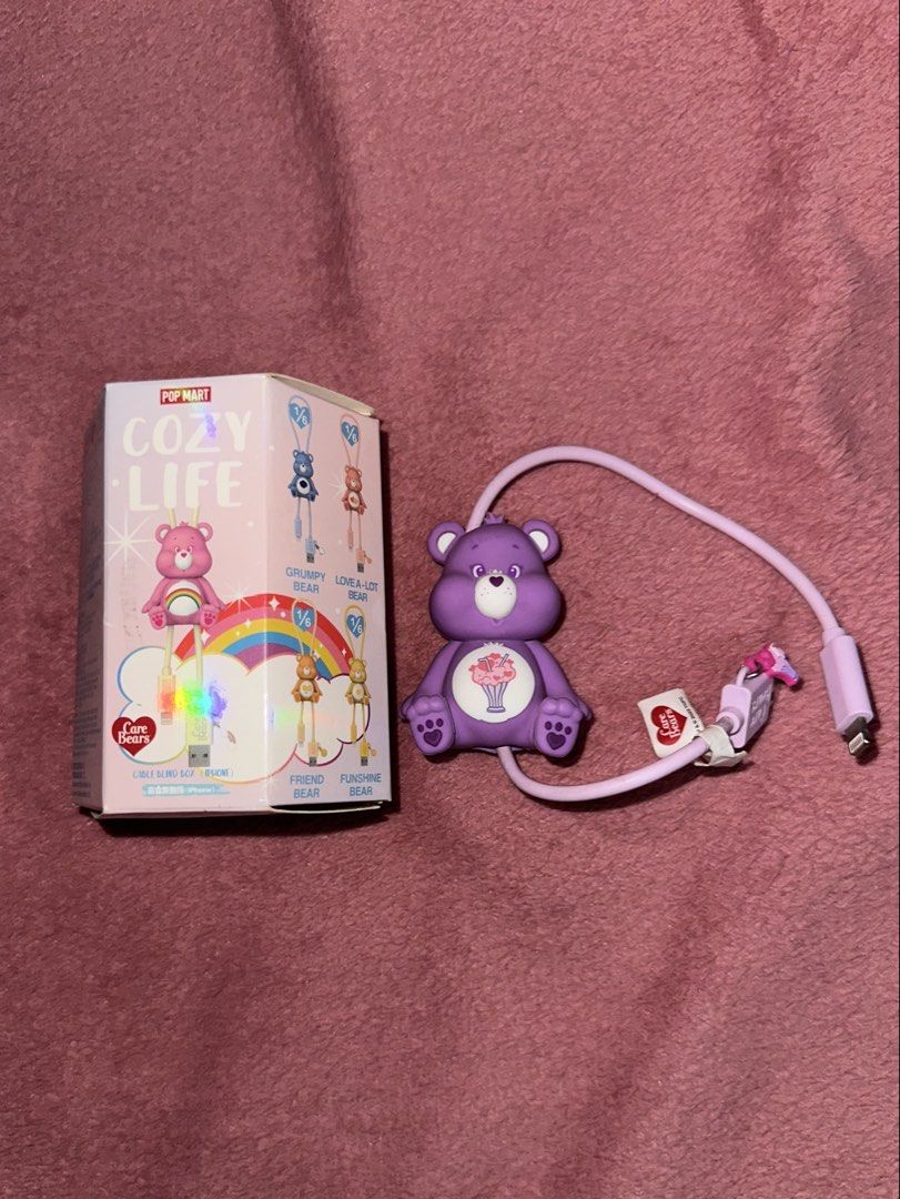 Care Bears Cozy Life Series Share Bear Charging Cable (iOS) (Category: Chargers & Cables) located in Dagupan City. Submitted by _jxllyz (Listing ID 1460892001, Image 1). Description: AUTHENTIC POPMART •For Apple/iOS only •Complete inclusions.