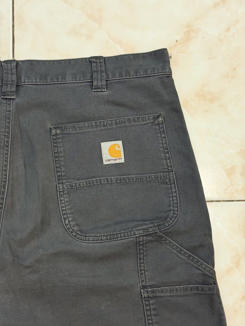 Carhartt Grey Carpenter Shorts (Category: Jeans) located in Manila. Submitted by malcolmjames315 (Listing ID 1460803162, Image 3). Description: Size 36 Dimes: 18x21.
