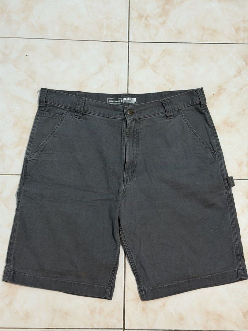 Carhartt Grey Carpenter Shorts (Category: Jeans) located in Manila. Submitted by malcolmjames315 (Listing ID 1460803162, Image 1). Description: Size 36 Dimes: 18x21.