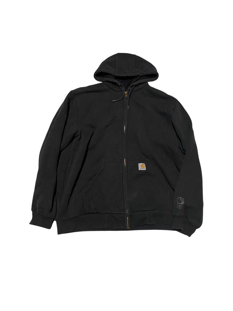 Carhartt Raindefender (Category: Coats, Jackets and Outerwear) located in Koronadal. Submitted by southstyle97 (Listing ID 1460805203, Image 2). Description: ▫️CH Rain Defender Full zip / with hood Large on tag 26*30 Excellent Black 9/10 P1800.