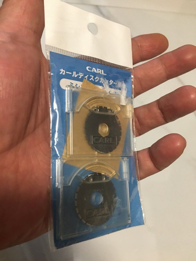CARL Rotary Cutter Blades (2 pcs) (Category: Skates, Rollerblades & Scooters) located in Pasay City. Submitted by gilbertso62551 (Listing ID 1460858054, Image 3). Description: - Pack of 2 CARL rotary cutter replacement blades. - Designed for accurate cutting of fabric and paper. - Packaging includes instructions for easy blade replacement. - As is,where is - Japan Surplus .