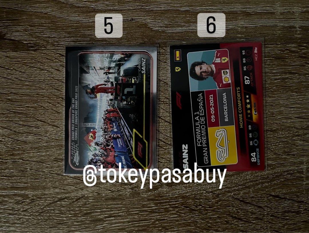 CARLOS SAINZ F1 CARDS (Category: Raw Singles) located in Paranaque City. Submitted by tokeypasabuy (Listing ID 1458025167, Image 2). Description: ONHAND 👌 READY TO SHIP 👌 OFFICIAL 👌 CARLOS SAINZ F1 CARDS 150 PHP EA MOP: Maribank/Bank Transfers MOD: SCO/JNT DM for Inquiries 😊.
