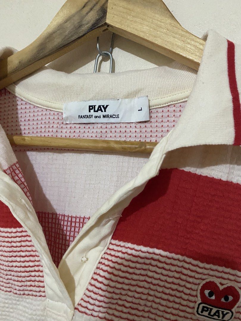 Cdg play red and shite cropped polo (Category: Tshirts & Polo Shirts ) located in San Jose del Monte. Submitted by dripfromthrift2 (Listing ID 1460717402, Image 2). Description: .