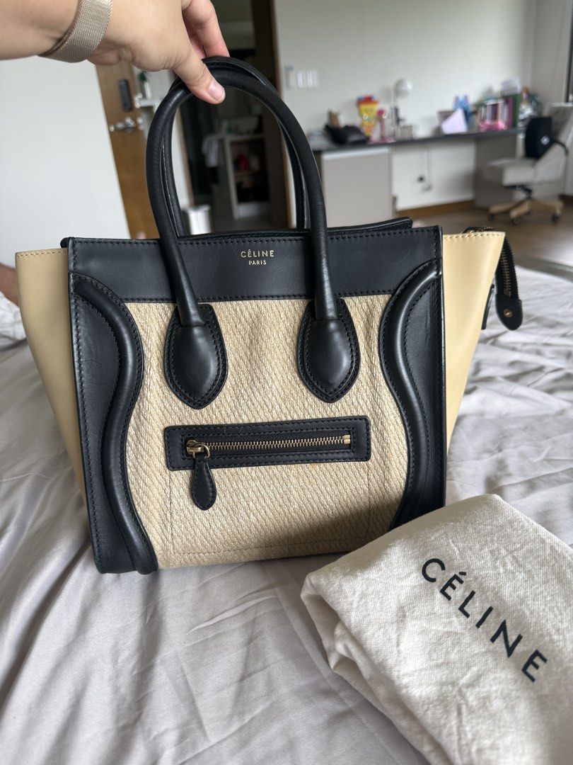 Celine Micro Tricolor (Category: Luxury Bags & Wallets) located in Calamba. Submitted by mom2girls (Listing ID 1460779202, Image 1). Description: Another iconic, sturdy bag from Celine. The shade of this bag can go with any outfit, formal or casual. Comes with dustbag only. Shipping via LBC only. SF c/o Buyer..