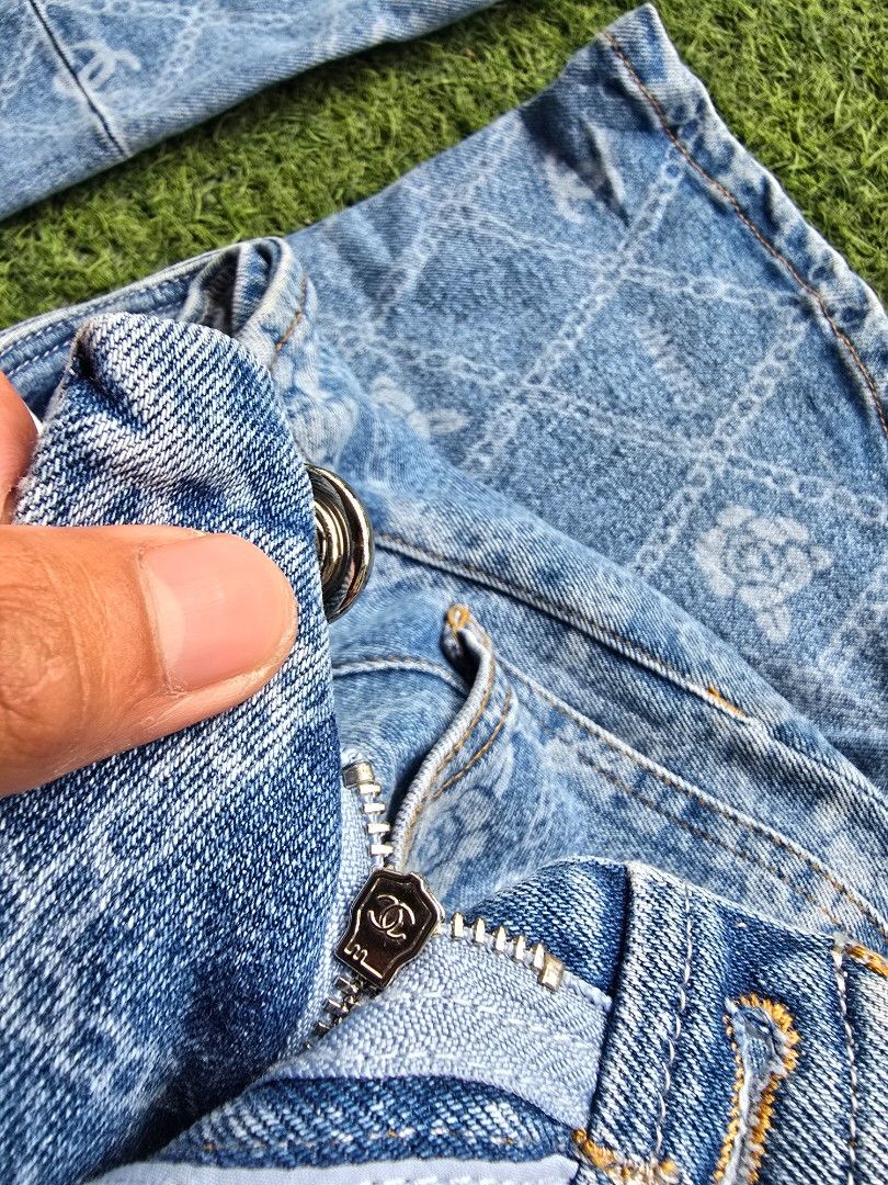 Chanel Monogram Bootcut Jeans (Category: Jeans) located in Bacolod City. Submitted by new_eddecatoria (Listing ID 1460755767, Image 3). Description: excellent condition no issue w24-26.