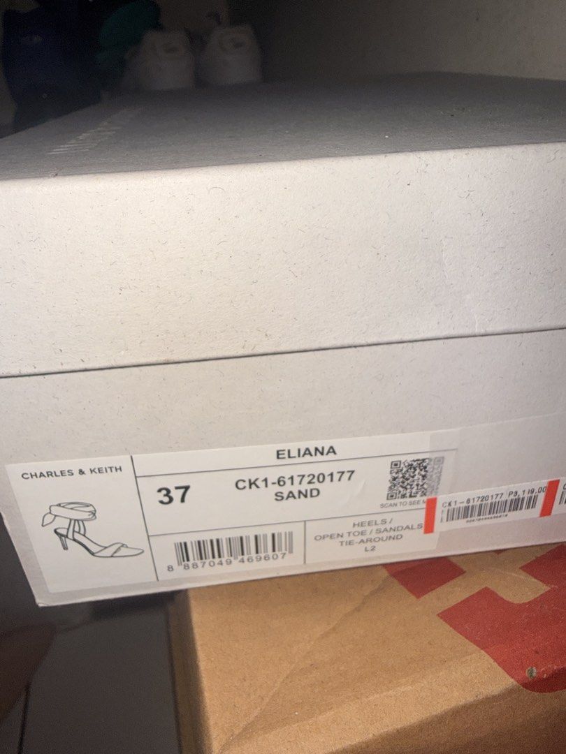 Charles & Keith sandals (Category: Shoe inserts) located in Manila. Submitted by j.recto (Listing ID 1460820183, Image 2). Description: Used once. With box Size 37.