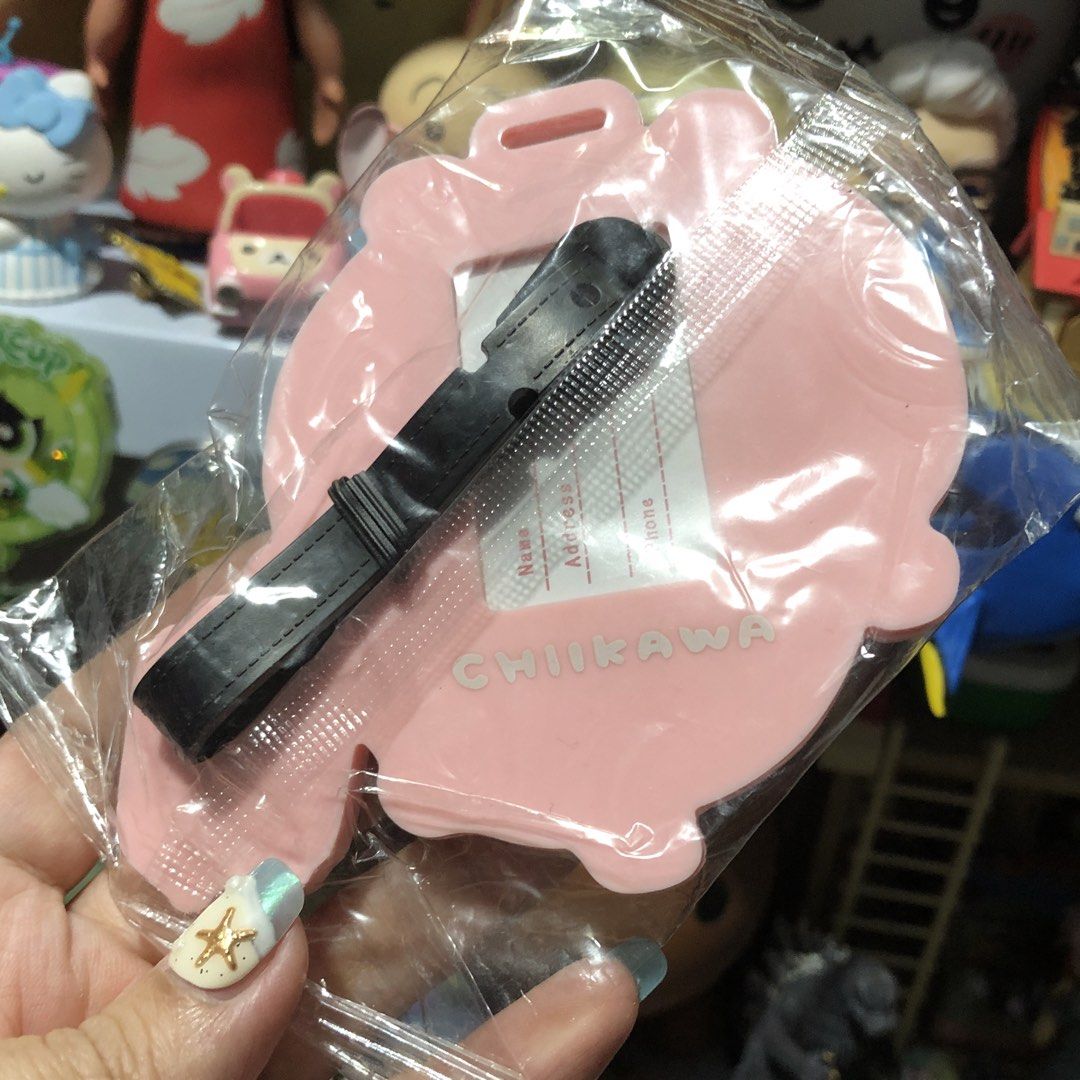 Chiikawa Luggage Bag Tag (Category: Tote Bags) located in Quezon City. Submitted by kitsune.treasures (Listing ID 1460814273, Image 3). Description: *First to pay policy! *1 day reservation only. Failure to pay on time, auto cancel. 📍Quezon City * MOD: J&T | Lalamove * MOP: GCASH | BPI 📦ON HAND AND READY TO SHIP! CONDITION: WHAT YOU SEE IS WHAT YOU GET. Dimensions: Kindly check the photos for the actual measurements. Please check all the photos