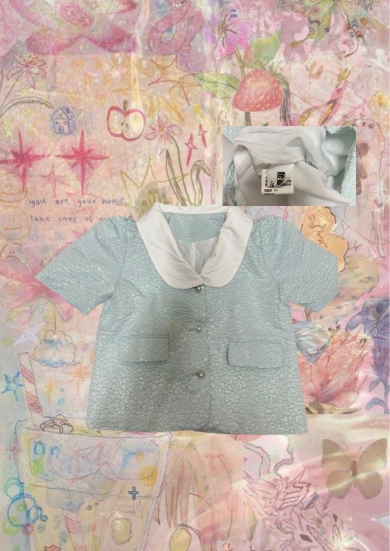 Chinese Collared Bundle Tops (Category: Blouses) located in Marikina City. Submitted by bubblisweet (Listing ID 1460753363, Image 2). Description: Chinese Brand Tops 📌 Lightly used Condition: 9/10 📍 Marikina City Payment Via Gcash Message me for more info .