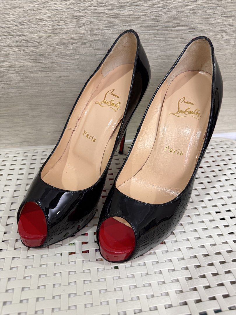 Christian Louboutin Peep Toe Heels (Category: Sneakers & Footwear) located in Paranaque City. Submitted by nanabearcloset (Listing ID 1460834676, Image 2). Description: Authentic Price Neg, Make an offer.