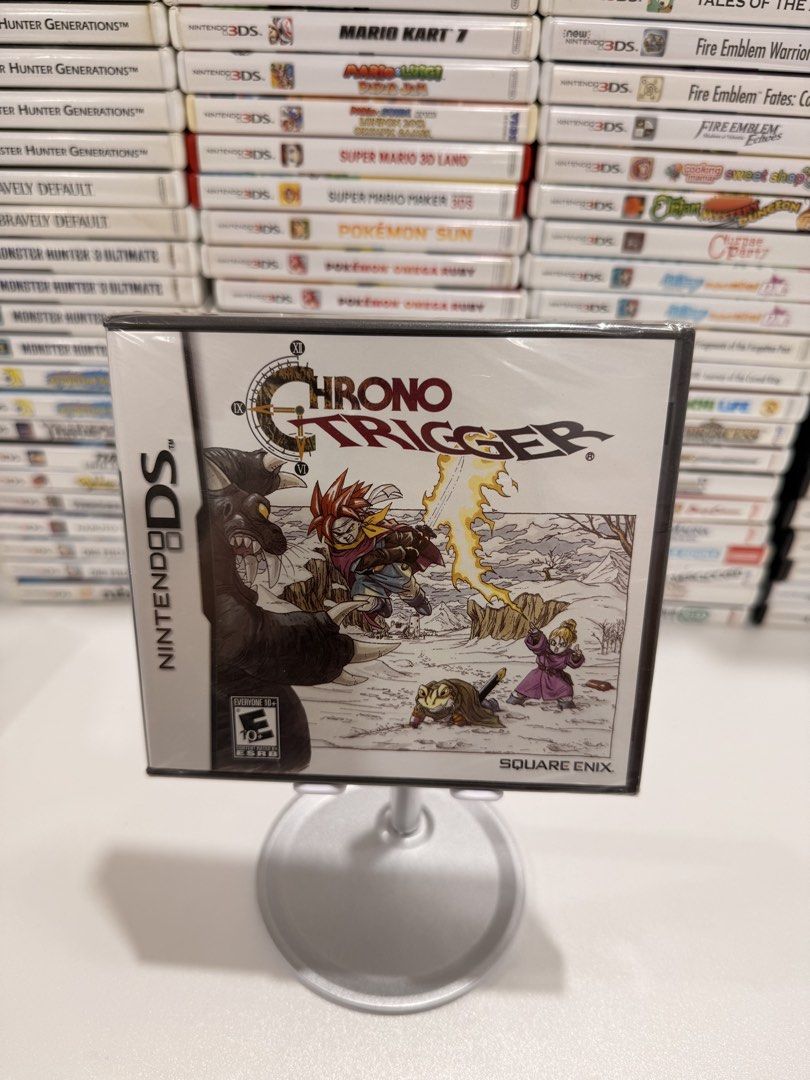 Chrono Trigger (Brand New & Sealed) DS/2DS/3DS Game (Category: In-Game Products) located in Baliuag. Submitted by mostlyaboutnintendo (Listing ID 1460864993, Image 1). Description: 📌 https://linktr.ee/mostlyaboutnintendo 📢 COMPLETE IN CASE AND MANUAL/s ✔️ Authentic ✔️ BRANDNEW / SEALED ✔️ US Version Chrono Trigger is a legendary RPG featuring an unforgettable time-traveling adventure. Players explore different eras, recruit memorable characters