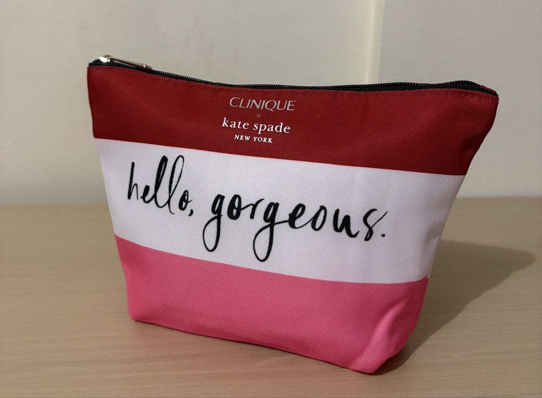 Clinique x Kate Spade Make Up Pouch (Category: Purses & Pouches) located in Cavite. Submitted by chubbsavenue (Listing ID 1460726858, Image 2). Description: This is a GWP (Gift with Purchase) from the actual store. Guaranteed Authentic!.