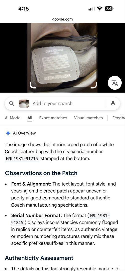 coach bag (Category: Shoulder Bags) located in Manila. Submitted by belsthea (Listing ID 1460791699, Image 1). Description: cream authentic coach bag.