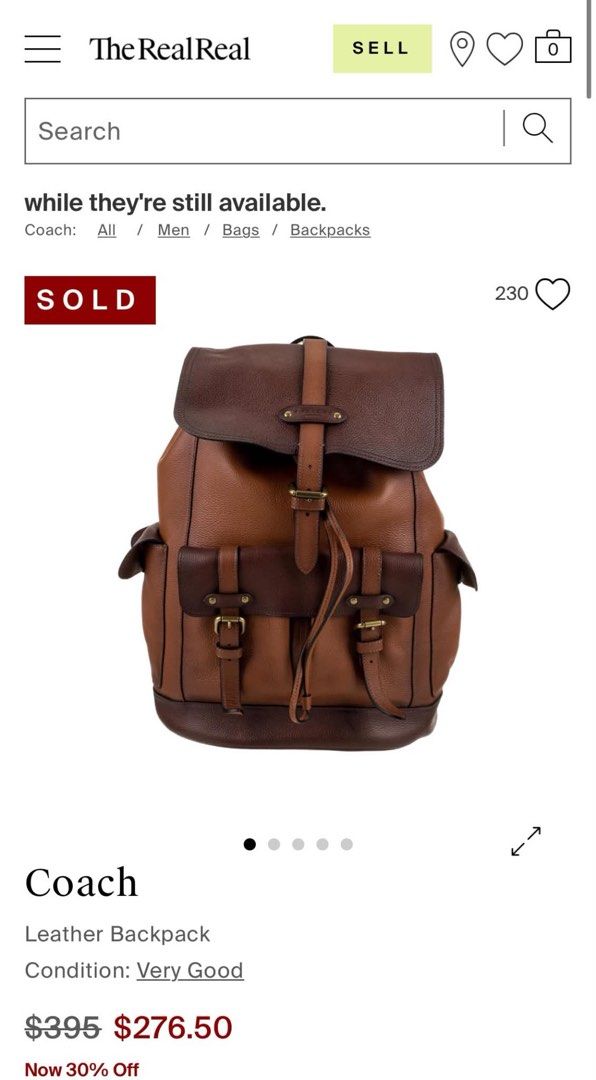 Coach Brown Leather Backpack (UNISEX) (Category: Backpacks) located in Cebu City. Submitted by gabgaaab (Listing ID 1460758953, Image 2). Description: - Coach Hudson Backpack Leather - Excellent Condition - Color: Two-tone saddle brown and dark mahogany -‘Closure: Flap cover with buckle strap and drawstring top - Main compartment with zip and slip pockets - Origin: Made in Vietnam - Actual pics posted .
