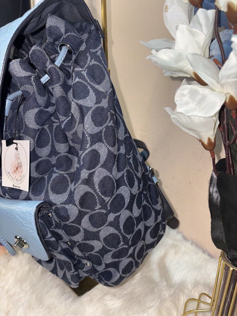 Coach Denim Backpack (Category: Luxury Bags & Wallets) located in Angeles City. Submitted by azter.archive (Listing ID 1460905263, Image 3). Description: No issue, flawless Retails expensive.