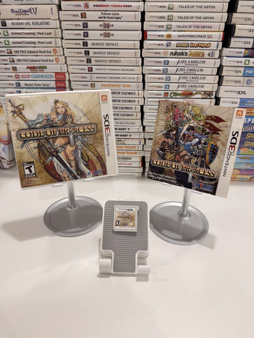 Code of Princess 3DS/2DS Game (Category: In-Game Products) located in Baliuag. Submitted by mostlyaboutnintendo (Listing ID 1460910614, Image 1). Description: 📌 https://linktr.ee/mostlyaboutnintendo 📢 COMPLETE IN CASE AND MANUAL/s ✔️ Authentic ✔️ Mabilis ma-read mismong cartridge ✔️ Guaranteed tested and working ✔️ Will always send tested pics before ship out ✔️ Clean Pins ✔️ US Version Code of Princess is a colorful action RPG combining side-s