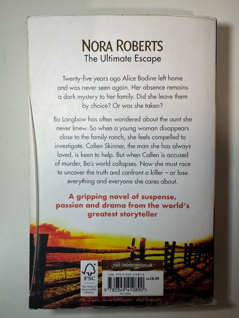 Come Sundown by Nora Roberts (Romance/Suspense) - Paperback (Category: Storybooks) located in Quezon City. Submitted by pinkc0conut (Listing ID 1460762894, Image 2). Description: Come Sundown - Authentic Copy - Flaws: spine creases, front cover is slightly faded, cover is peeling on the edges - Mode of Payment: GCash, payment first.