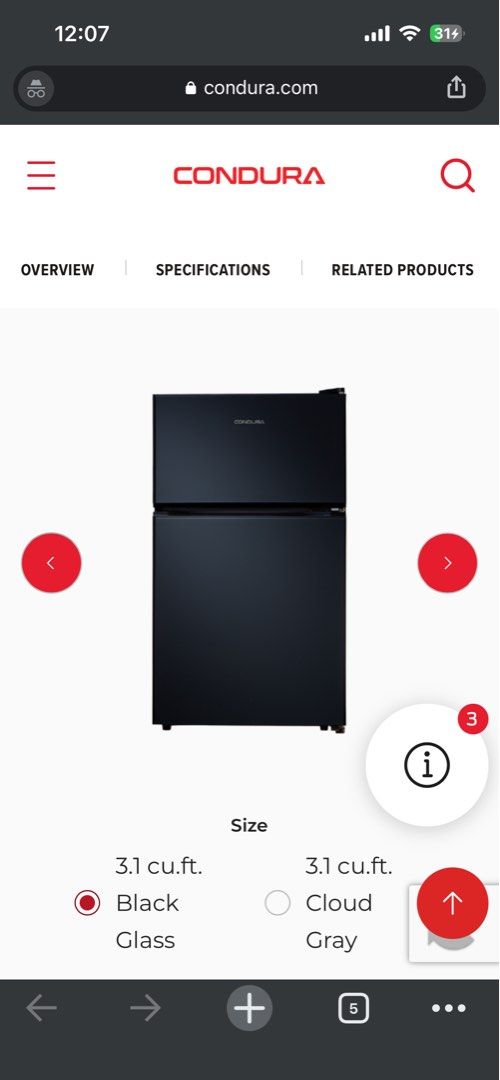 Condura personal ref 2 door (Category: Refrigerators and Freezers) located in Manila. Submitted by nadialeigh07 (Listing ID 1460800901, Image 3). Description: Hindi po ito inverter Bought on April 21 2026 for 9k+ (western appliances caloocan monumento) Still under warranty and with receipt Bought for dorm use lang pero hindi na kailangan. No issue Nego.