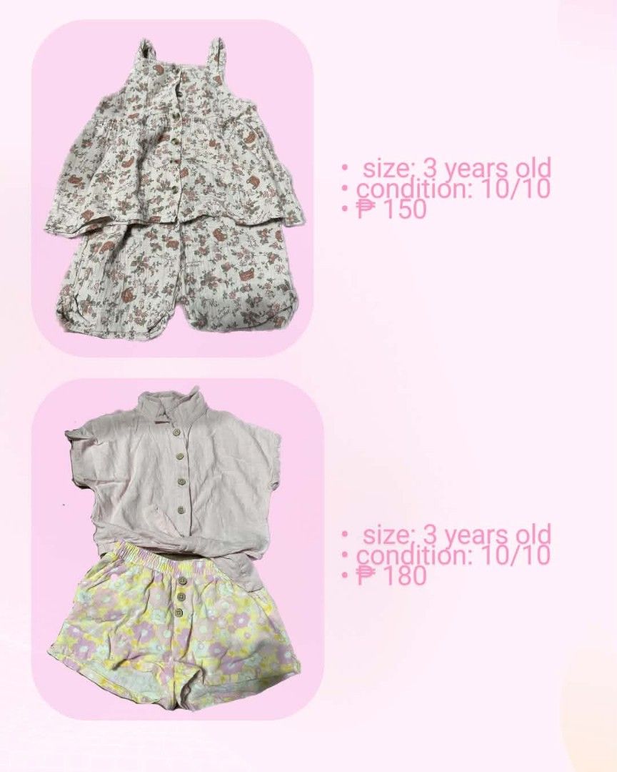 COORDS SET (Category: Babies & Kids Fashion) located in Pasig City. Submitted by angelplaci85485 (Listing ID 1460901149, Image 1). Description: .