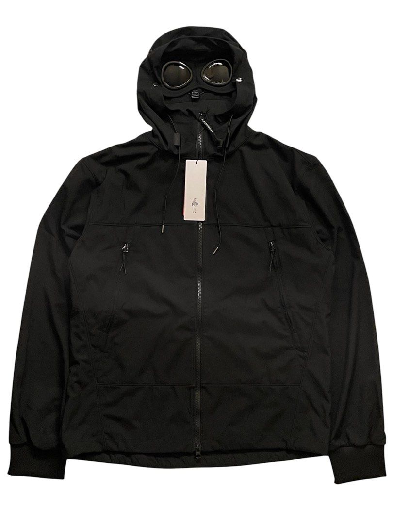 CP COMPANY SOFT SHELL GOOGLE BLACK ZIP JACKET (Category: Coats, Jackets and Outerwear) located in Pasay City. Submitted by digital_wardrobe.ph (Listing ID 1460883391, Image 1). Description: CP COMPANY SOFT SHELL GOOGLE BLACK ZIP JACKET details size: large - xlarge width: 24 length: 27.5 price: 3k location: pasay city.