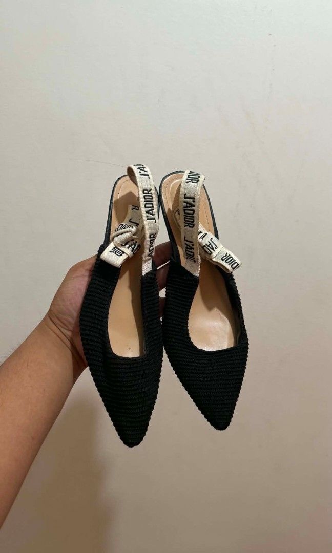 Cristian dior sling back flats (Category: Heels) located in Koronadal. Submitted by mannylagada880 (Listing ID 1460734663, Image 1). Description: in good condition ship nationwide ✈️ heels size .5 inch.
