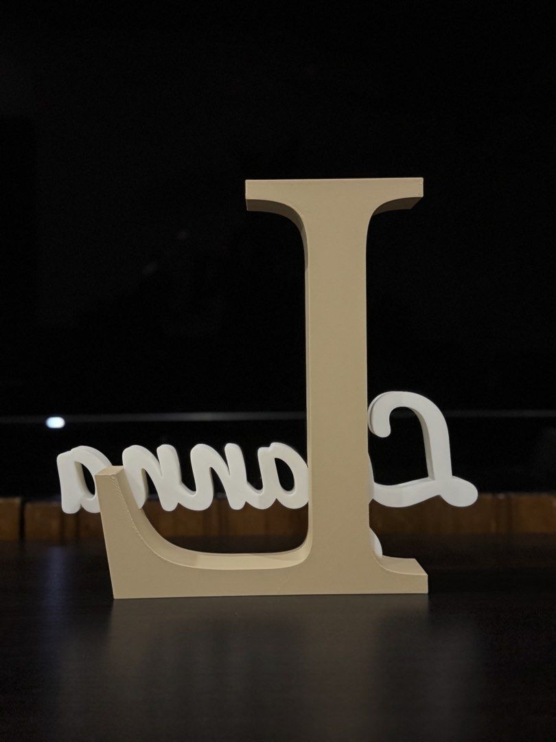 Customize Personalize Initial with Name Home Decor (Category: Other Home Decor) located in Manila. Submitted by galaxyph (Listing ID 1460748225, Image 2). Description: Size: Height: 7.5 inches Width: 8 inches Color Available For Initial: Red, Gray, Black, Beige Color Available For Name: White We can customize base on these colors :) Same day delivery :).