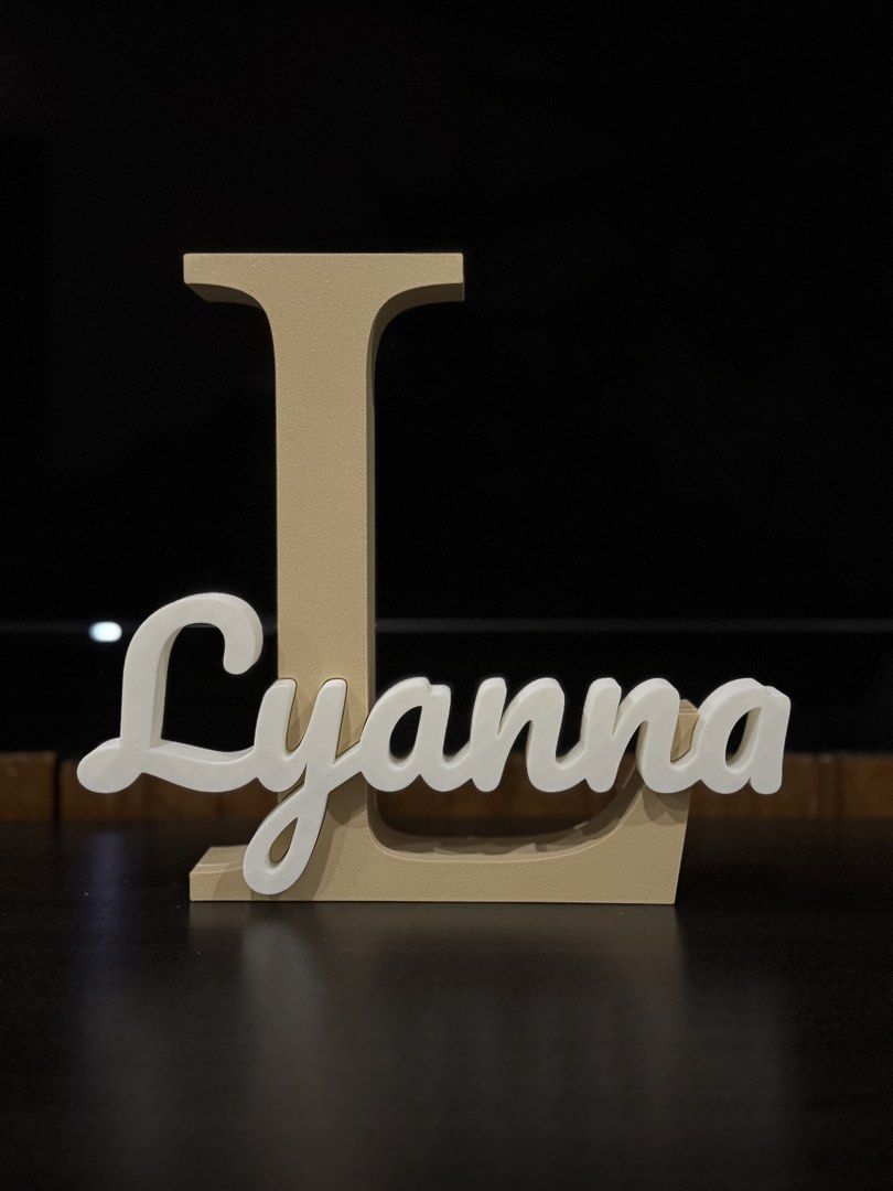 Customize Personalize Initial with Name Home Decor (Category: Other Home Decor) located in Manila. Submitted by galaxyph (Listing ID 1460748225, Image 1). Description: Size: Height: 7.5 inches Width: 8 inches Color Available For Initial: Red, Gray, Black, Beige Color Available For Name: White We can customize base on these colors :) Same day delivery :).