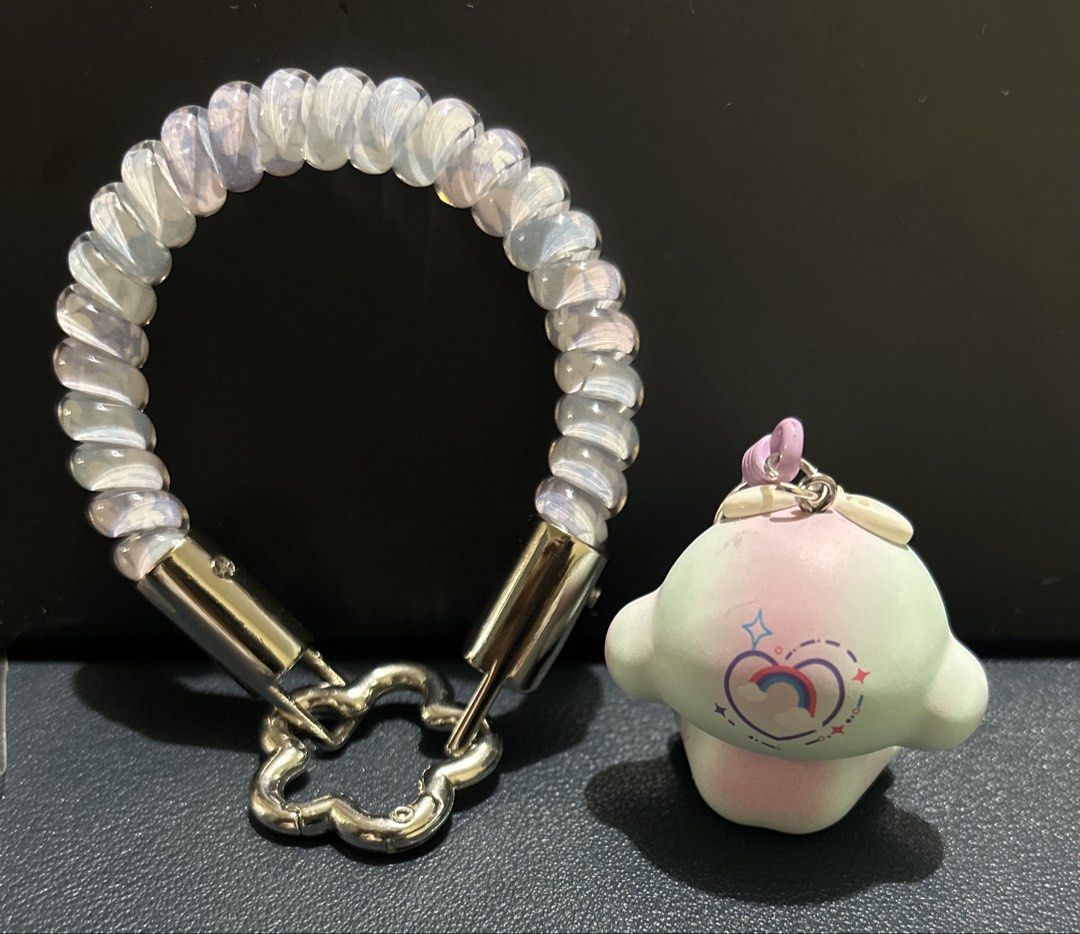 GIFT IDEAS: Cute hair tie and phone chains (Category: Craft Supplies & Tools) located in Marikina City. Submitted by decluttering.matters (Listing ID 1460798548, Image 3). Description: All brand new! small floral phone chain with charm - Php 250 (no box) 3pcs rainbow hair tie - Php 250 (no box) small phone chain / key holder - Php 300 each (with plastic box) medium phone chain - Php 300 (with plastic box) Really nice in person. You can see the go