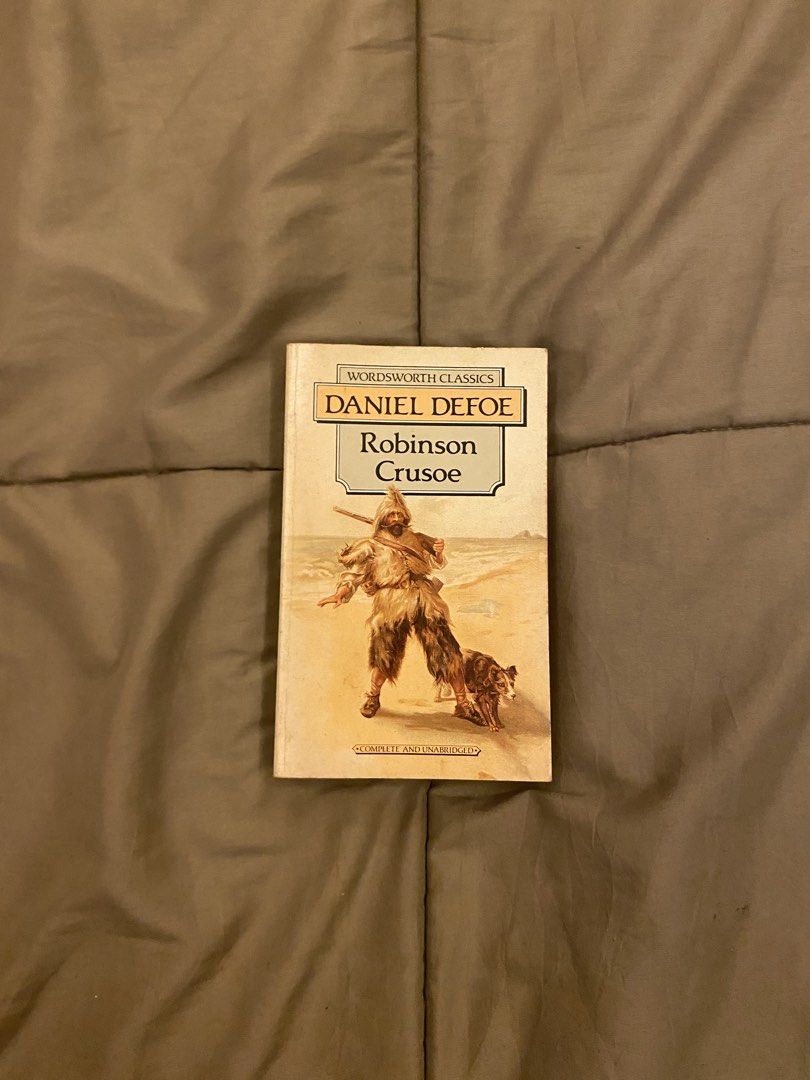 Daniel Defoe Robinson Crusoe Wordsworth Classics (Category: Storybooks) located in Caloocan City. Submitted by lienzonius (Listing ID 1460734837, Image 1). Description: - Classic novel: Robinson Crusoe by Daniel Defoe - Edition: Wordsworth Classics - Content: Complete and unabridged - Condition: Pages are clean and readable, spine is intact - Ideal for: Fans of adventure stories.