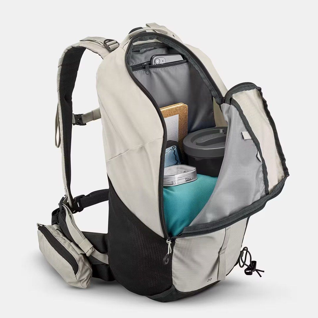 DECATHLON QUECHUA Mountain Hiking Bag (Category: Hiking & Camping) located in Manila. Submitted by bn2p_by.ame (Listing ID 1460757521, Image 2). Description: —— 🎒DECATHLON QUECHUA Mountain Hiking Bag Variant: MH100 Off-White 20L Condition: Used Once (Like New) SP: ₱1,850 📍Metro Manila 📩 DM for inquiries. | BN2P by Ame.