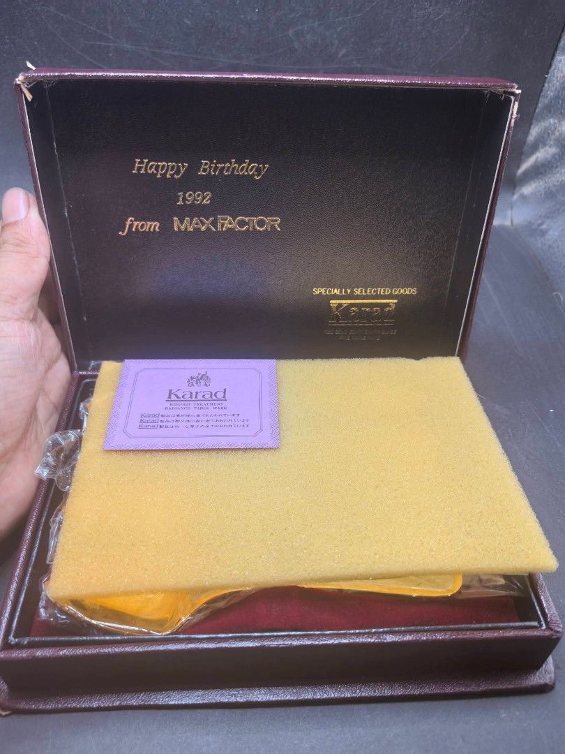 Dessert Spoon - 22K Gold Plated High Class Fine Table Ware (Category: Other Kitchenware & Tableware) located in Cebu City. Submitted by dudes_villanueva (Listing ID 1460716441, Image 2). Description: Dessert Spoon - 22K Gold Plated High Class Fine Table Ware Brand New with Box Set of 4 📌 Brand: Karad 📌 Material: 22K gold plating over base metal 📌 Packaging: Presented in a hinged storage box with a red velvet-style interior lining 📌 In excelle