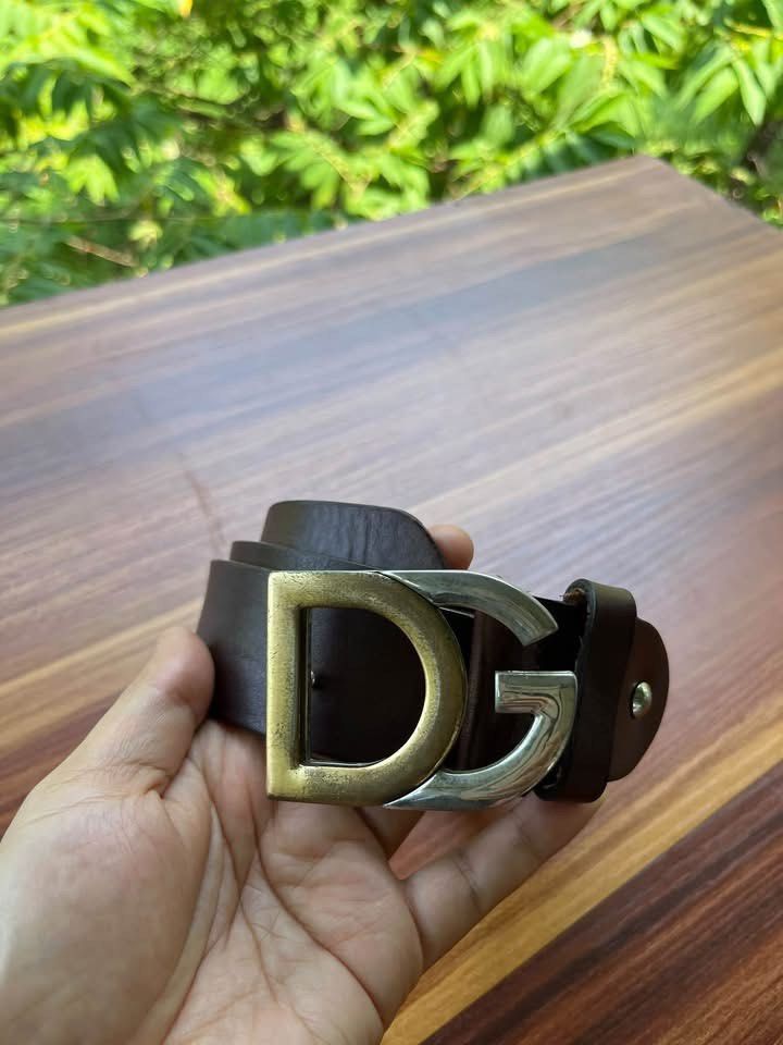 D&G leather belt (Category: Belts) located in Oroquieta. Submitted by mightyfalcon.f3b3e6 (Listing ID 1460730706, Image 1). Description: D&G genuine leather Whole belt- 43 inches 1st Hole-35 inches Last hole - 39 inches.