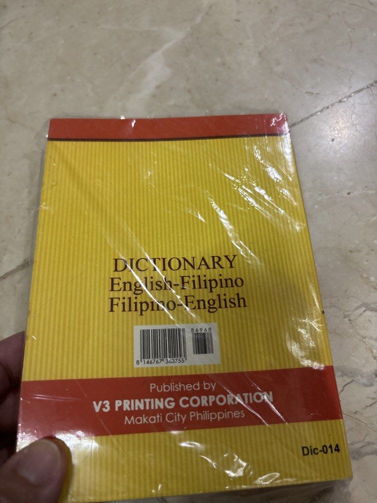 Dictionary for school (Category: Assessment Books) located in Manila. Submitted by vintageaccessories (Listing ID 1460862488, Image 3). Description: .