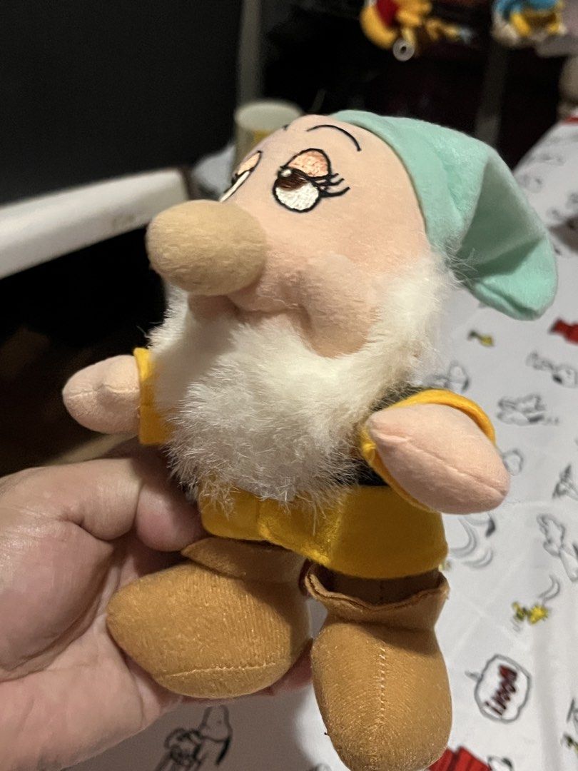 Disney dwarf plush #5 (Category: Plushies & Soft Toys) located in Paranaque City. Submitted by bonsaiart (Listing ID 1460917146, Image 2). Description: Good as new 450+sf via GCASH or paymaya No to meetup No to cop / cod Shipping via j&t only No breaking of set or bundle.